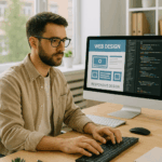 Se muestra una imagen de un chico haciendo el curso de COMPETENCIAS DIGITALES AVANZADAS